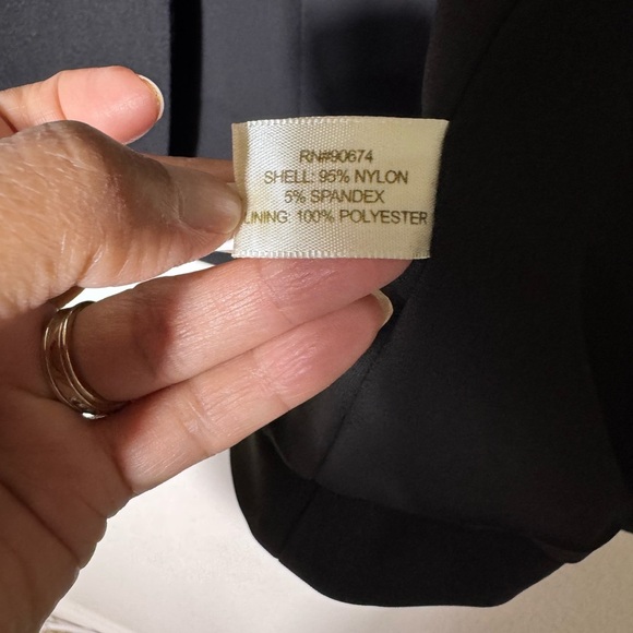 Boston Proper Black Blazer Jacket One Button & No Button Sleeves Size Small - Picture 12 of 13